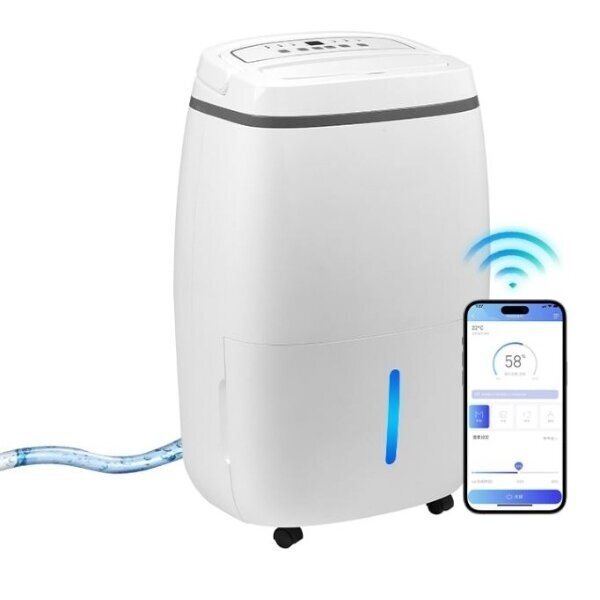 Inteligentny domowy osuszacz powietrza | pochłaniacz wilgoci | 240W | 230V | 20l/24h | 140m³/h | 595x385x290mm | biały | Wi-Fi 1 Inteligentny domowy osuszacz powietrza | pochłaniacz wilgoci | 240W | 230V | 20l/24h | 140m³/h | 595x385x290mm | biały | Wi-Fi 1