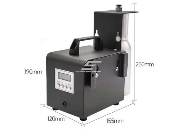 Išmanus pramoninis aromato difuzorius | 14W | 12VDC | 500ml | 1000-2000m³ | 250x120x155mm | juodas | Bluetooth 5 Išmanus pramoninis aromato difuzorius | 14W | 12VDC | 500ml | 1000-2000m³ | 250x120x155mm | juodas | Bluetooth 5