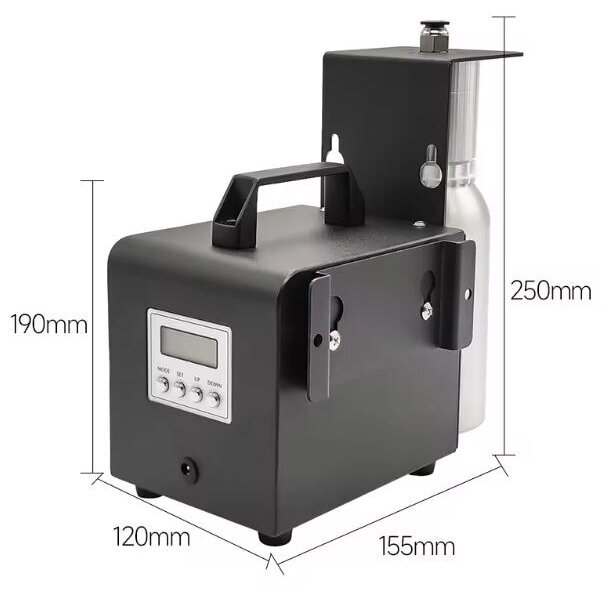 Viedais industriālais aromāta difuzors | 14W | 12VDC | 500ml | 1000-2000m³ | 250x120x155mm | melns | Bluetooth 5 Viedais industriālais aromāta difuzors | 14W | 12VDC | 500ml | 1000-2000m³ | 250x120x155mm | melns | Bluetooth 5
