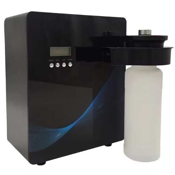 Nutikas tööstuslik aroomidifuusor | 10W | 12VDC | 500ml | 500-1000m³ | 250x210x115mm | must | Bluetooth 1 Nutikas tööstuslik aroomidifuusor | 10W | 12VDC | 500ml | 500-1000m³ | 250x210x115mm | must | Bluetooth 1