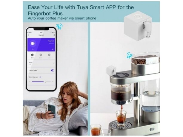 Išmanus | belaidis jungiklis | namų robotas | FINGERBOT | Bluetooth | Smart Life | TUYA | MOES 4 Išmanus | belaidis jungiklis | namų robotas | FINGERBOT | Bluetooth | Smart Life | TUYA | MOES 4