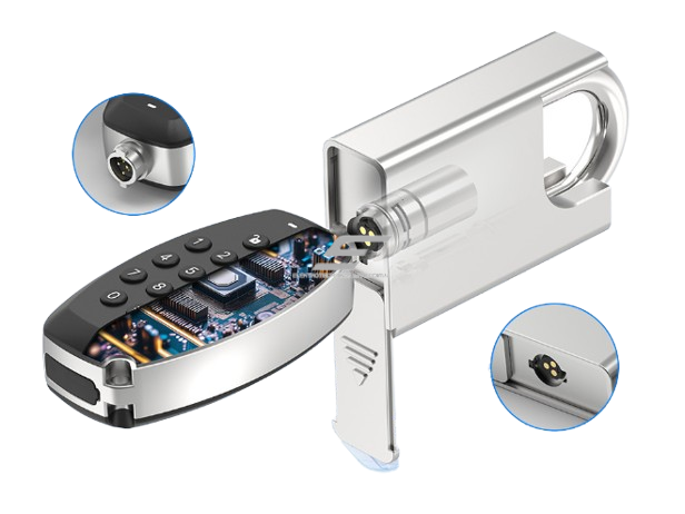 Išmanus elektroninis raktas spynai | su piršto antspaudo | PIN kodo | programėlės atrakinimu 3