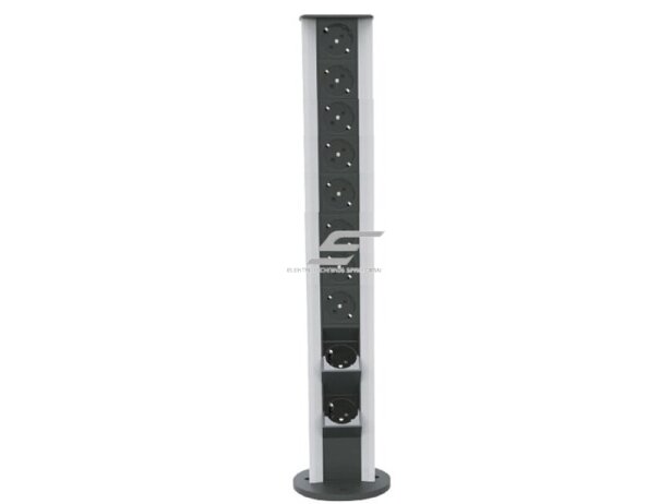 Modulinis kištukinių lizdų | jungčių blokas | kolona | montuojamas ant paviršiaus | 20 mod. | 665x100mm | pilkas | ESP04-20-01 Modulinis kištukinių lizdų | jungčių blokas | kolona | montuojamas ant paviršiaus | 20 mod. | 665x100mm | pilkas | ESP04-20-01