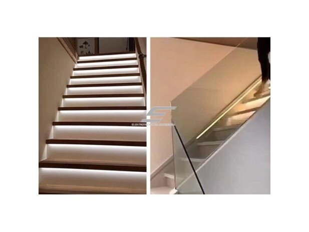 Laiptų apšvietimo valdiklis su 2 PIR judesio jutikliais RGB LED juostoms | 12V/24VDC | 36 kanalai 4 Laiptų apšvietimo valdiklis su 2 PIR judesio jutikliais RGB LED juostoms | 12V/24VDC | 36 kanalai 4