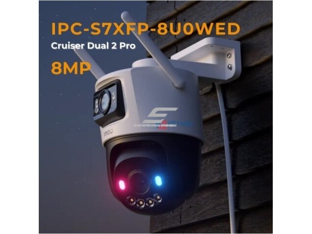Išmani | vaizdo stebėjimo dviejų objektyvų IP kamera 8MP | PT | IP66 | Wi-Fi | IPC-S7XFP-8U0WED IMOU 2