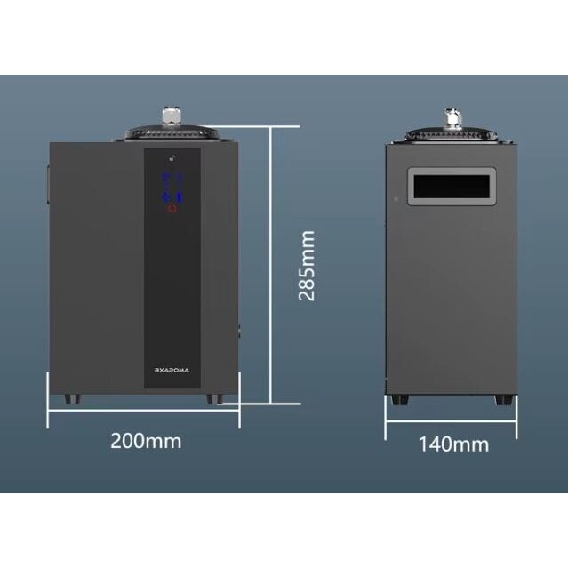 Inteligentny komercyjny dyfuzor zapachowy | 13W | 12VDC | 800ml | 4000m³ | Wi-Fi | Bluetooth | do systemów HVAC | 285x200x140mm | czarny 3 Inteligentny komercyjny dyfuzor zapachowy | 13W | 12VDC | 800ml | 4000m³ | Wi-Fi | Bluetooth | do systemów HVAC | 285x200x140mm | czarny 3
