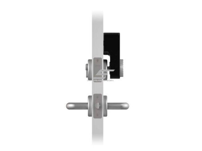 Išmani spyna | priedas esamam mechaniniam durų užraktui | su IC kortelių skaitytuvo | PIN kodo | programėlės atrakinimu | 136x63x48mm | juoda 1 Išmani spyna | priedas esamam mechaniniam durų užraktui | su IC kortelių skaitytuvo | PIN kodo | programėlės atrakinimu | 136x63x48mm | juoda 1