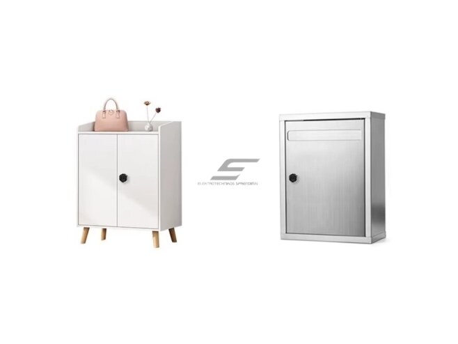 Išmani elektroninė spyna su biometriniu | piršto antspaudo atrakinimu | spintelei | seifui | 20mm | juoda | Tuya 2