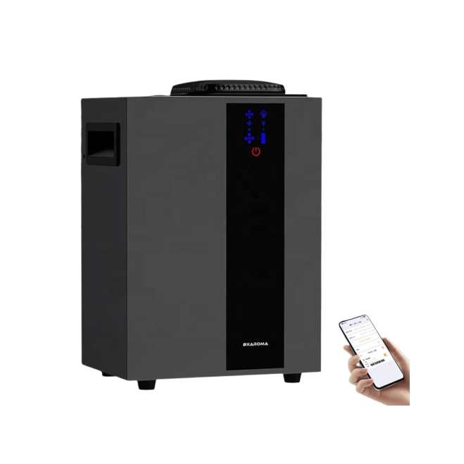 Inteligentny komercyjny dyfuzor zapachowy | 13W | 12VDC | 800ml | 4000m³ | Wi-Fi | Bluetooth | do systemów HVAC | 285x200x140mm | czarny Inteligentny komercyjny dyfuzor zapachowy | 13W | 12VDC | 800ml | 4000m³ | Wi-Fi | Bluetooth | do systemów HVAC | 285x200x140mm | czarny