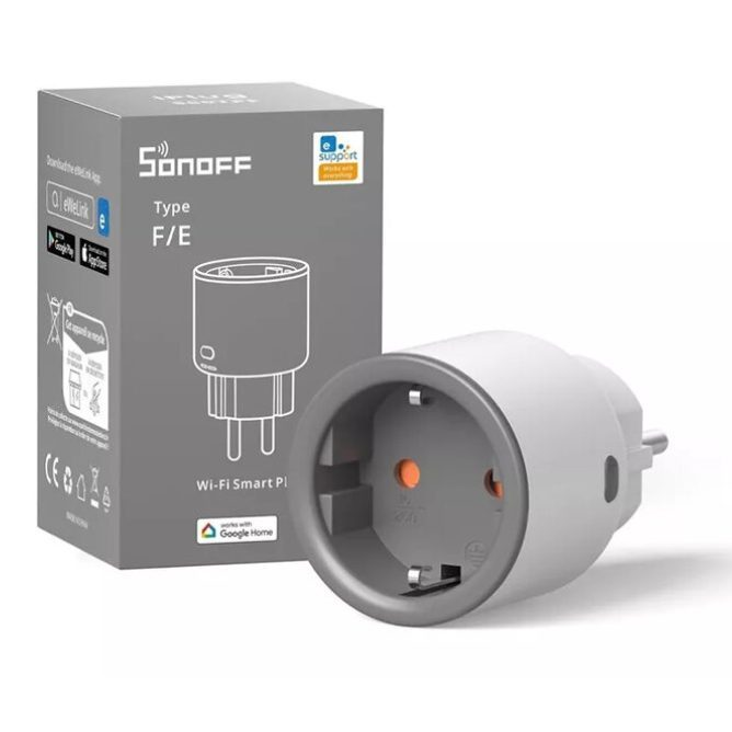 Smart Wi-Fi Socket | 16A | 4000W | 230V | IP44 | Sonoff S60-TPF Smart Wi-Fi Socket | 16A | 4000W | 230V | IP44 | Sonoff S60-TPF