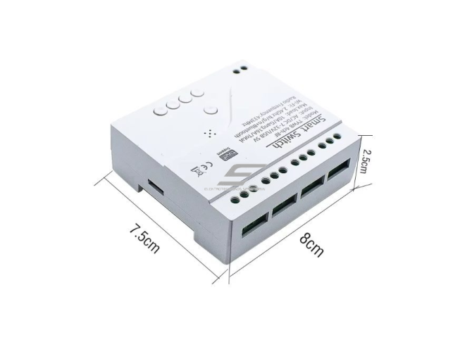 Išmanus WiFi relių modulis | 4 kanalų | 230V | Tuya Smart Life | RF pultelio valdymas | 10A | 2200W | automatiniam elektros įrenginių valdymui 2 Išmanus WiFi relių modulis | 4 kanalų | 230V | Tuya Smart Life | RF pultelio valdymas | 10A | 2200W | automatiniam elektros įrenginių valdymui 2
