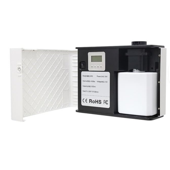 Inteligentny dyfuzor zapachowy HVAC | sterowanie WiFi APP | 1000 ml | bez użycia wody | 3000-4000 m³ | naścienny | 12V DC | biały 2 Inteligentny dyfuzor zapachowy HVAC | sterowanie WiFi APP | 1000 ml | bez użycia wody | 3000-4000 m³ | naścienny | 12V DC | biały 2