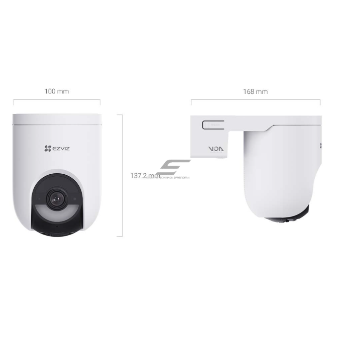 Inteligentna | Bezprzewodowa kamera monitoringu IP | 4MP | z baterią | IP65 | Wi-Fi | CS-HB8C EZVIZ 3 Inteligentna | Bezprzewodowa kamera monitoringu IP | 4MP | z baterią | IP65 | Wi-Fi | CS-HB8C EZVIZ 3