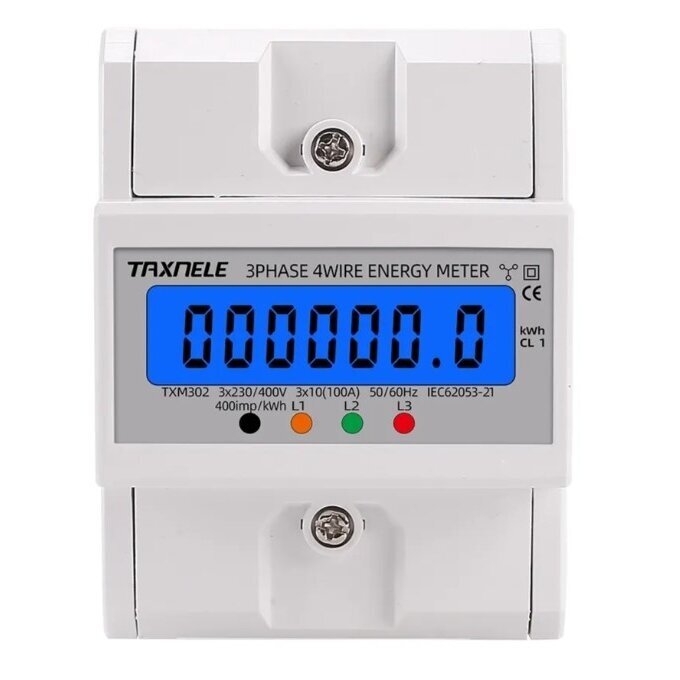 Modular three-phase energy meter | 100 A | 3×230/400 V AC | DIN | ESTXM302 Modular three-phase energy meter | 100 A | 3×230/400 V AC | DIN | ESTXM302