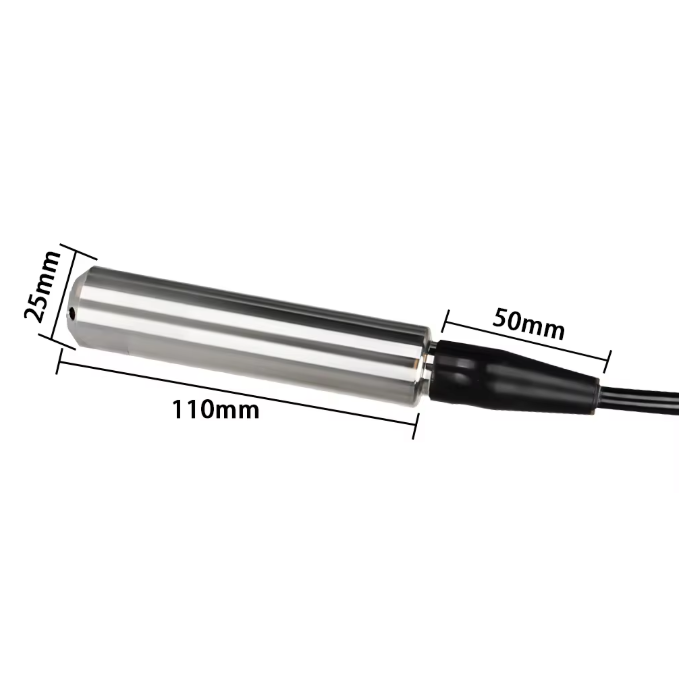 Submersible liquid level sensor | 0–5 V | DC 12–36 V | water, oil and liquid level transmitter | stainless steel probe 1