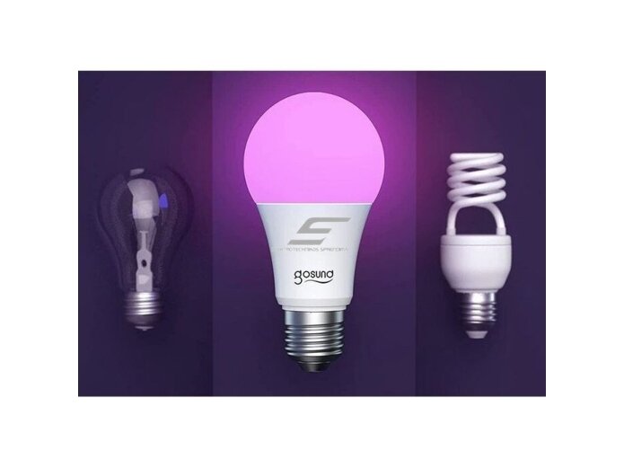 Išmani LED lemputė | E27 | 8W | 110-230VAC | 2700-6500K | 800lm | RGBW | 2vnt. | Wi-Fi | GOSUND | WB4x2 2 Išmani LED lemputė | E27 | 8W | 110-230VAC | 2700-6500K | 800lm | RGBW | 2vnt. | Wi-Fi | GOSUND | WB4x2 2