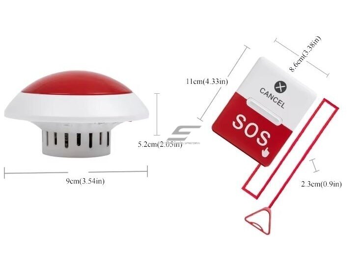 Išmanus | belaidis | pagalbos iškvietimo sistema SOS | neįgaliems | mygtukas ir signalinis imtuvas | 433.92MHz | raudonas | IP55 3 Išmanus | belaidis | pagalbos iškvietimo sistema SOS | neįgaliems | mygtukas ir signalinis imtuvas | 433.92MHz | raudonas | IP55 3