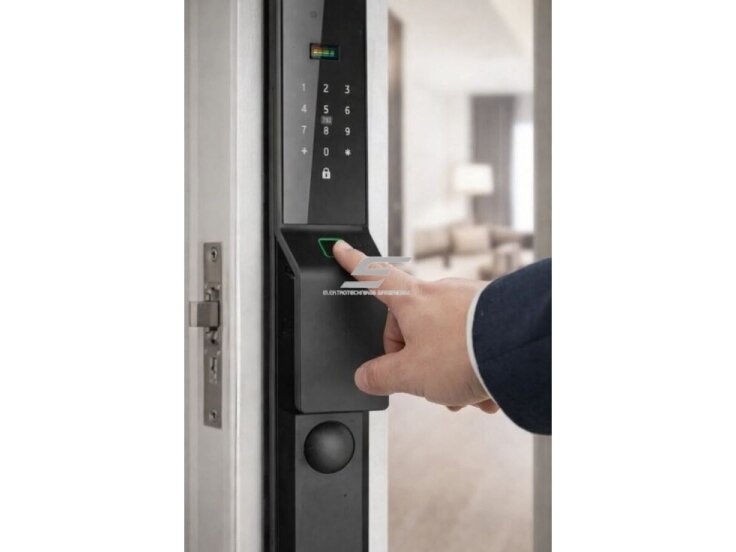 Išmani durų spyna su veido ir delno atpažinimu | pirštų antspaudų | IC kortelių skaitytuvu | 420x75x32mm | juoda | TUYA | Wi-Fi | IP66 2 Išmani durų spyna su veido ir delno atpažinimu | pirštų antspaudų | IC kortelių skaitytuvu | 420x75x32mm | juoda | TUYA | Wi-Fi | IP66 2