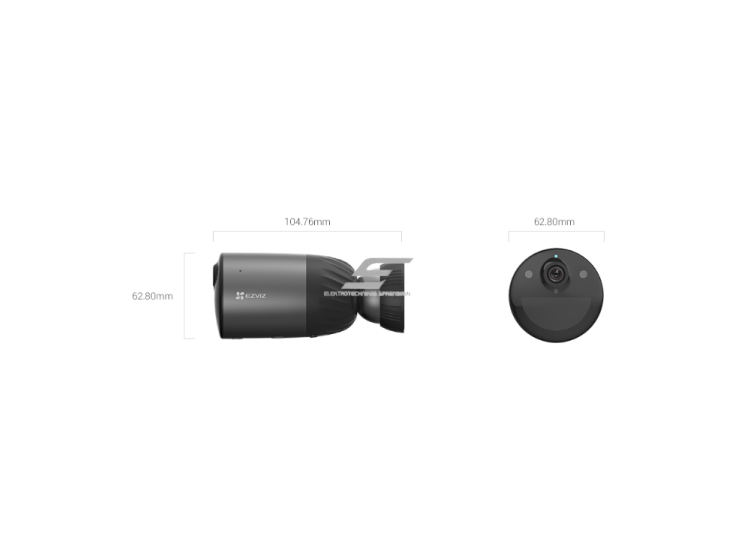 Išmani | belaidė vaizdo stebėjimo IP kamera | 8MP | su baterija | IP66 | juoda | Wi-Fi | CS-BC1C | EZVIZ 4 Išmani | belaidė vaizdo stebėjimo IP kamera | 8MP | su baterija | IP66 | juoda | Wi-Fi | CS-BC1C | EZVIZ 4