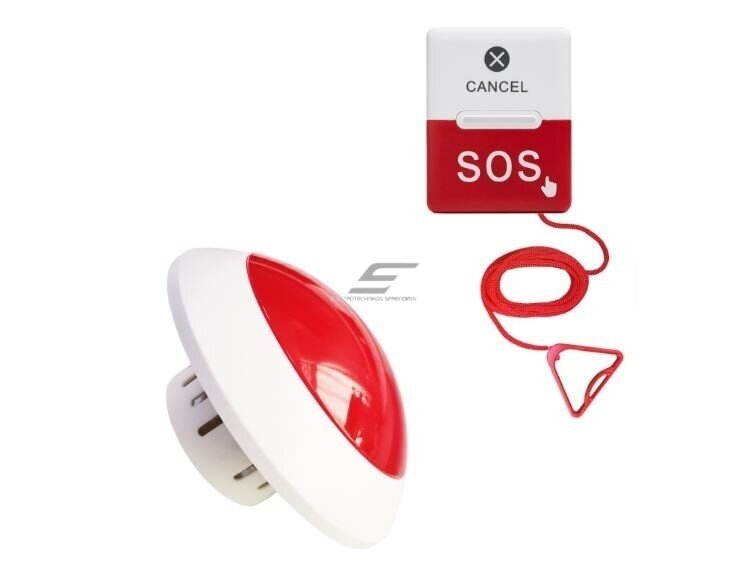 Išmanus | belaidis | pagalbos iškvietimo sistema SOS | neįgaliems | mygtukas ir signalinis imtuvas | 433.92MHz | raudonas | IP55 Išmanus | belaidis | pagalbos iškvietimo sistema SOS | neįgaliems | mygtukas ir signalinis imtuvas | 433.92MHz | raudonas | IP55