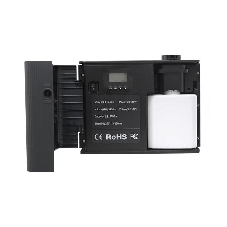 Viedais HVAC aromātu difuzors | WiFi APP vadība | 1000 ml | bez ūdens | 3000-4000 m³ | sienas montāža | 12V DC | melns 2 Viedais HVAC aromātu difuzors | WiFi APP vadība | 1000 ml | bez ūdens | 3000-4000 m³ | sienas montāža | 12V DC | melns 2