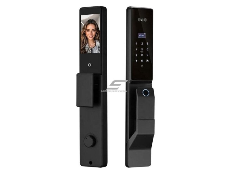 Išmani durų spyna su veido ir delno atpažinimu | pirštų antspaudų | IC kortelių skaitytuvu | 425x75x30mm | juoda | TUYA | Wi-Fi | IP66 Išmani durų spyna su veido ir delno atpažinimu | pirštų antspaudų | IC kortelių skaitytuvu | 425x75x30mm | juoda | TUYA | Wi-Fi | IP66