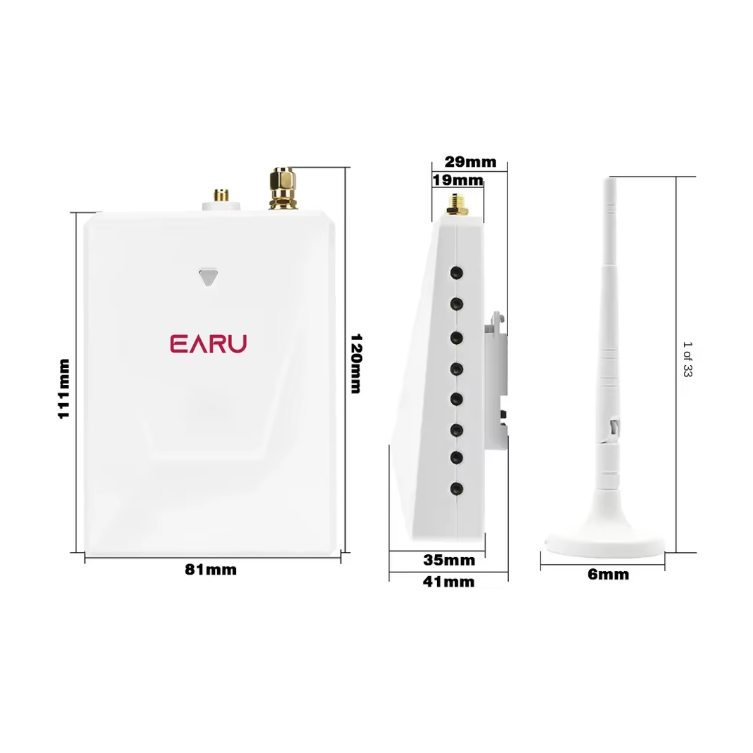 Viedais 3 fāžu elektroenerģijas analizators | 19 kanāli | WiFi + mobilā vadība | 300A (CT) | divvirzienu kWh 2