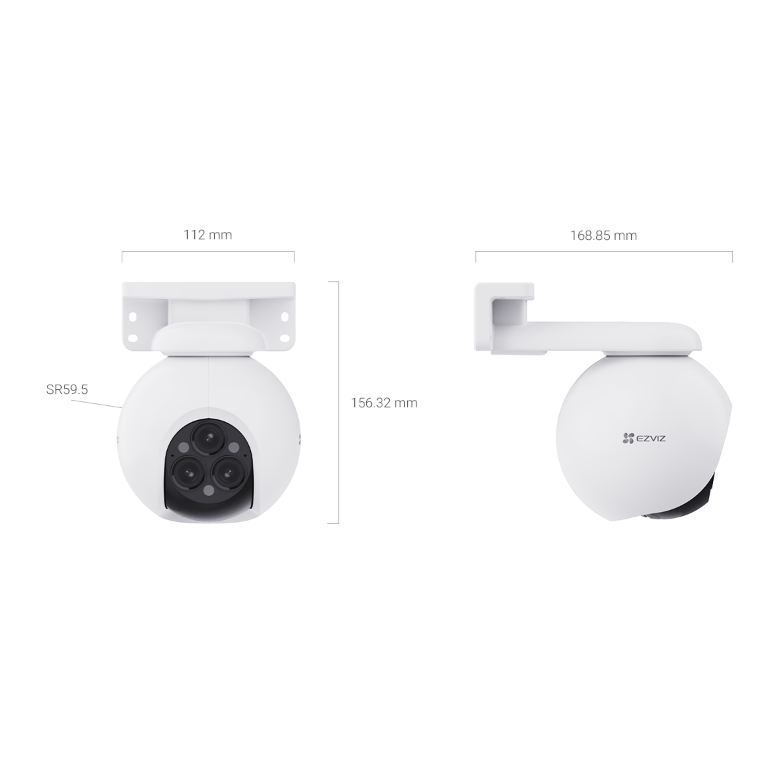 Viedā IP videonovērošanas kamera | 4MP+4MP+4MP | IP67 | Wi-Fi | CS-H80F EZVIZ 3 Viedā IP videonovērošanas kamera | 4MP+4MP+4MP | IP67 | Wi-Fi | CS-H80F EZVIZ 3