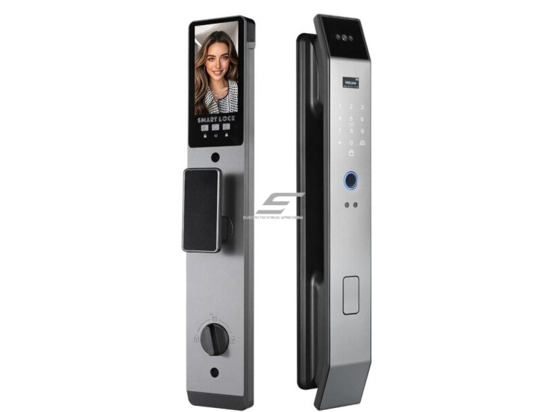 Išmani durų spyna 6-in-1 | 3D veido atpažinimas | pirštų antspaudas | IC kortelė | PIN | kamera ir interkomas | Wi-Fi Tuya | 6068/7068 | 428×73×35 mm | sidabrinė | ES-XF14S Išmani durų spyna 6-in-1 | 3D veido atpažinimas | pirštų antspaudas | IC kortelė | PIN | kamera ir interkomas | Wi-Fi Tuya | 6068/7068 | 428×73×35 mm | sidabrinė | ES-XF14S