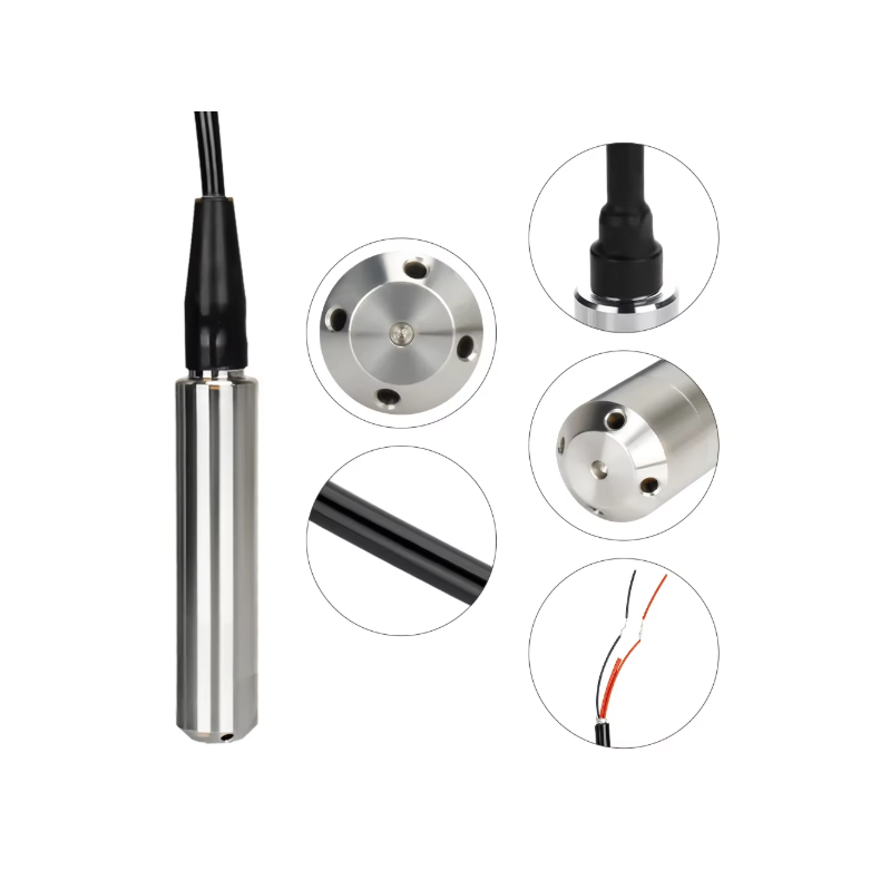 Iegremdējams šķidruma līmeņa sensors | 4–20 mA | DC 12–36 V | ūdens, eļļas un šķidrumu līmeņa raidītājs | nerūsējošā tērauda zonde 2
