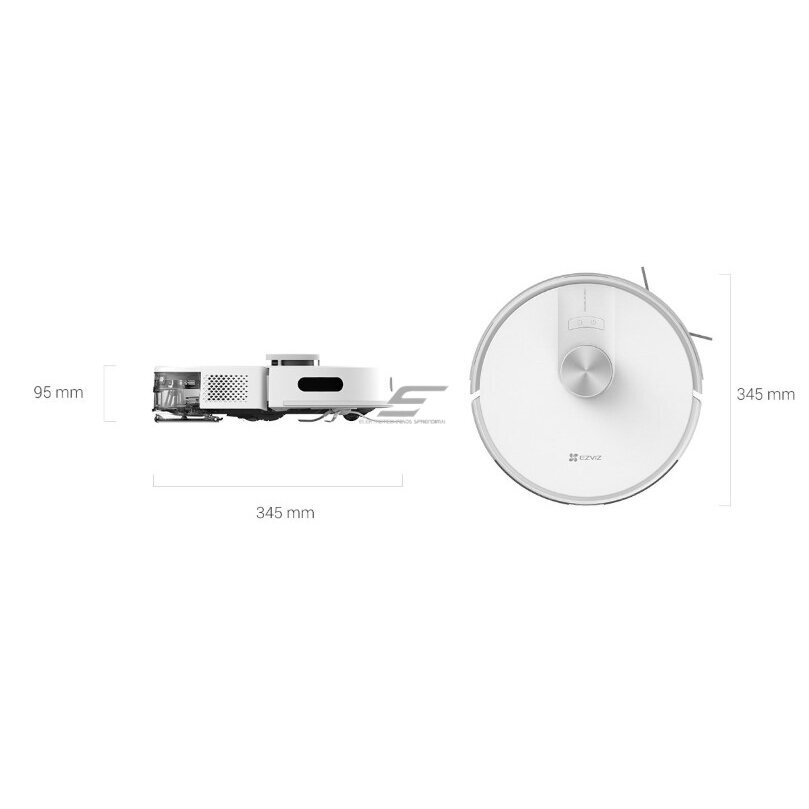 Smart | Automatic Vacuum Cleaner Robot | with Suction and Mopping Function | White | EZVIZ CS-RE4-PWT2 6 Smart | Automatic Vacuum Cleaner Robot | with Suction and Mopping Function | White | EZVIZ CS-RE4-PWT2 6
