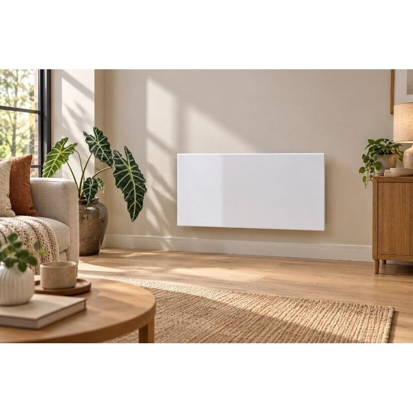 Smart freestanding / wall-mounted electric radiator with thermostat | 2500W | 230V | 420x1170x87mm | Bluetooth | IP24 | white | ADAX VP12 H25 KBT White 3