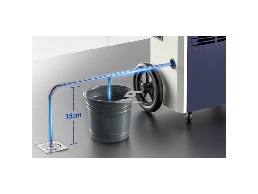 Išmanus pramoninis kompresorinis oro sausintuvas | drėgmės surinkėjas | 1200W | 230V | 110l/24h | 660m³/h | 930x504x391mm | pilkas | Wi-Fi 3