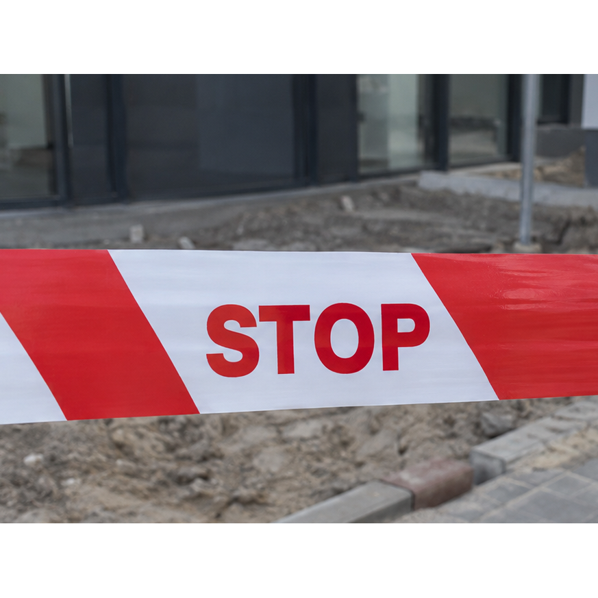 Hoiatuslint „STOP“ | 75mm | punane/valge | 4773005409074 1