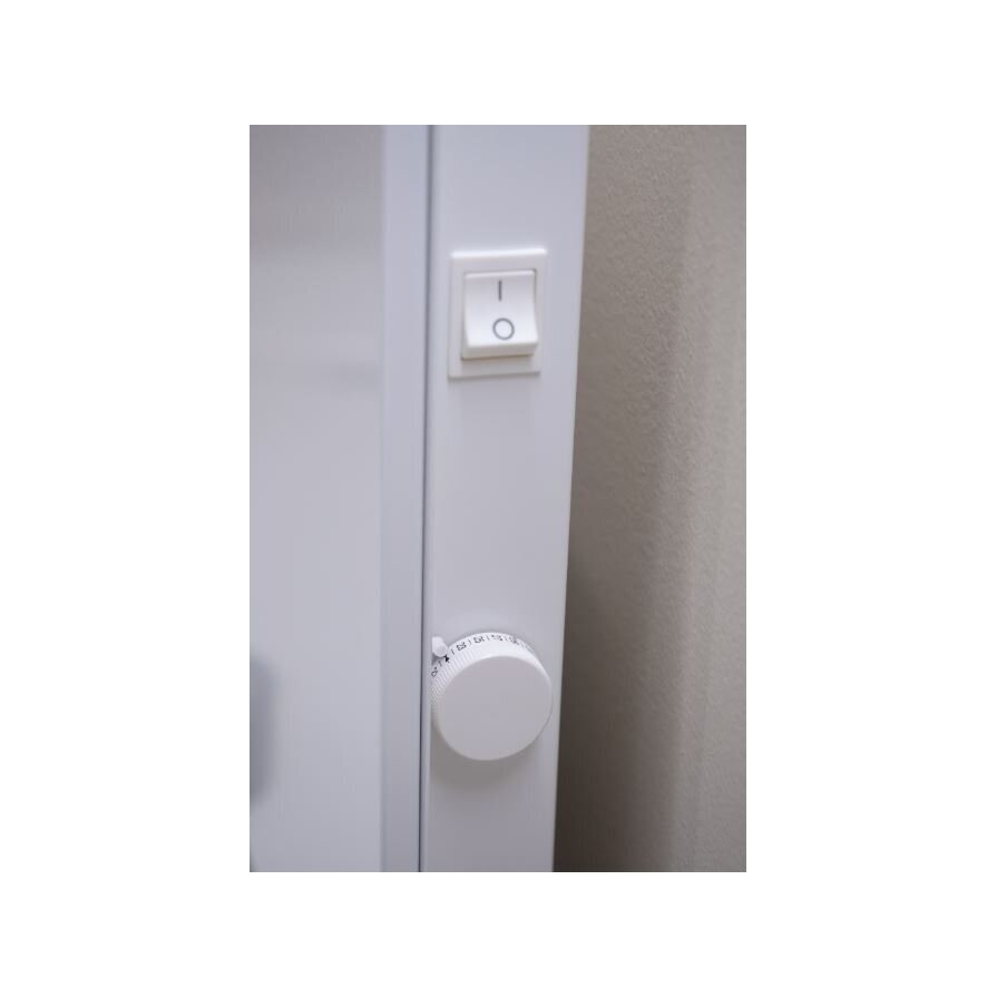 Nutikas põrandale paigaldatav / seinale kinnitatav elektriradiaator termostaadiga | 500W | 230V | 420x430x87mm | Bluetooth | IP24 | valge | ADAX VP12 H05 KBT White 2