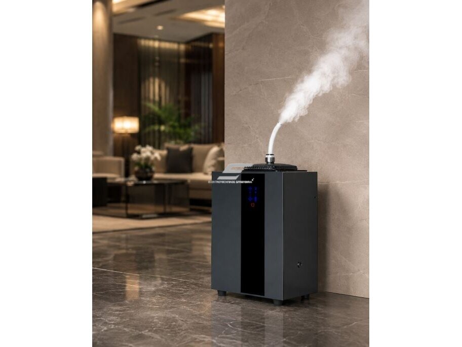 Išmanus aromato difuzorius | 13 W | 800 ml | iki 4000 m³ | 12 V DC | Wi-Fi ir Bluetooth | HVAC jungtis | 285×200×140 mm | juodas | ES-A1000 4