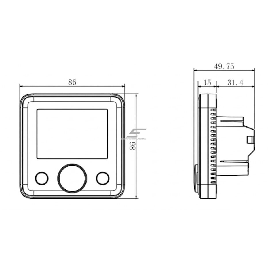 Smart WiFi underfloor heating thermostat | 16A | IPS color display | weather forecast | AC100–230V | IP20 | dark gray 2 Smart WiFi underfloor heating thermostat | 16A | IPS color display | weather forecast | AC100–230V | IP20 | dark gray 2
