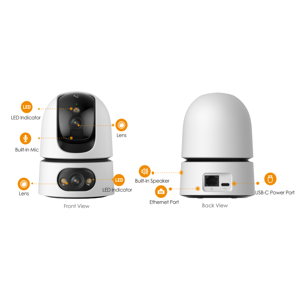 Viedā | Bezvadu video novērošanas IP kamera 10MP | 3K | PT | Wi-Fi | IPC-S2XEP-10M0S IMOU 4 Viedā | Bezvadu video novērošanas IP kamera 10MP | 3K | PT | Wi-Fi | IPC-S2XEP-10M0S IMOU 4