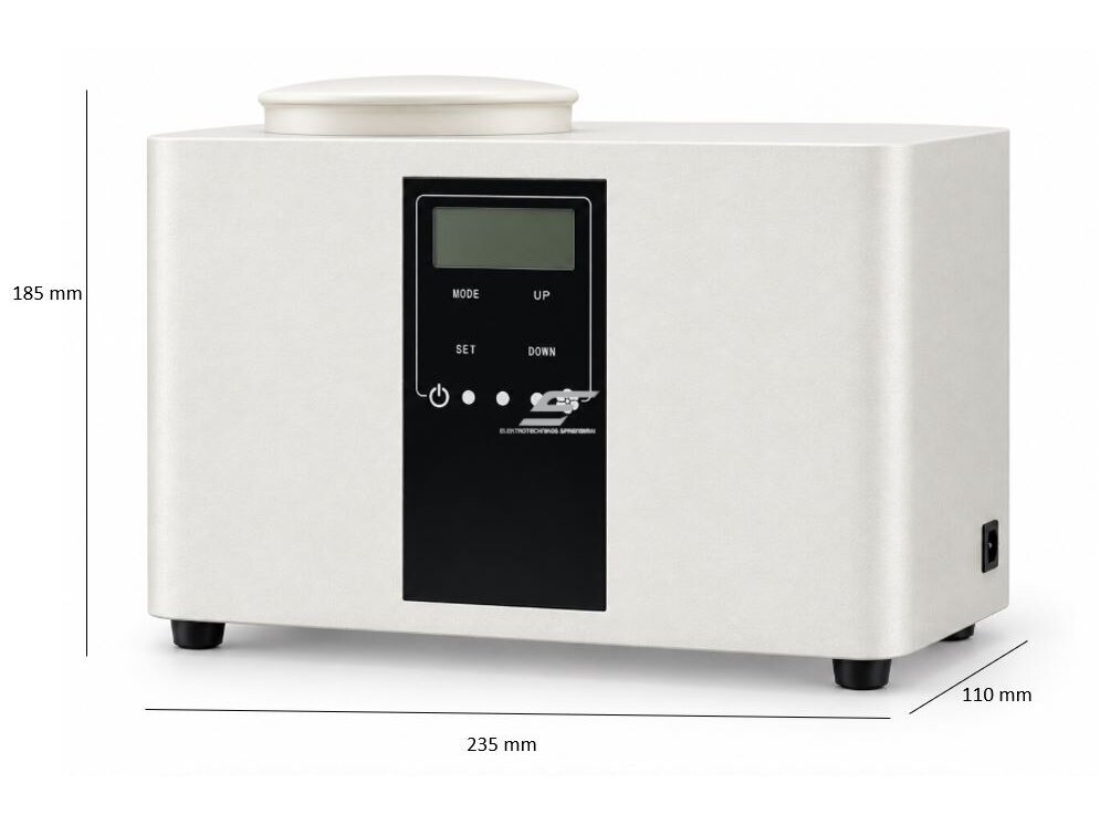 Išmanus pramoninis aromato difuzorius | 10W | 12VDC | 500ml | 500-1000m³ | 235x185x110mm | baltas | Bluetooth 2