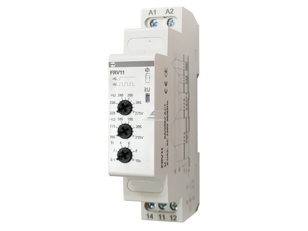 Modulinė įtampos kontrolės relė | 1F | 8A | 230VAC | mechaninė | DIN | Promfactor Baltic | FRV11 | 4772151003181 Modulinė įtampos kontrolės relė | 1F | 8A | 230VAC | mechaninė | DIN | Promfactor Baltic | FRV11 | 4772151003181