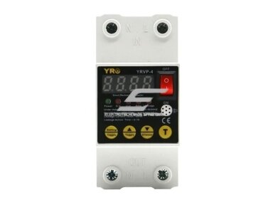 Modulinė | skaitmeninė įtampos kontrolės | apsaugos relė | 63A | 230V | DIN Modulinė | skaitmeninė įtampos kontrolės | apsaugos relė | 63A | 230V | DIN
