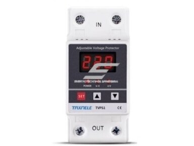 Modulinė | skaitmeninė įtampos kontrolės relė | 1F | 63A | 230V | DIN | TVPS1-63A Modulinė | skaitmeninė įtampos kontrolės relė | 1F | 63A | 230V | DIN | TVPS1-63A