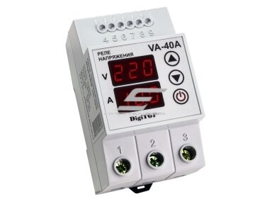 Modulinė | skaitmeninė įtampos kontrolės relė | 1F | 40A | DIN | DigiTop | VA-40A Modulinė | skaitmeninė įtampos kontrolės relė | 1F | 40A | DIN | DigiTop | VA-40A
