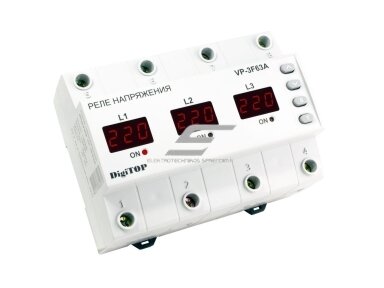 Modulinė | skaitmeninė įtampos kontrolės relė | 3F | 63A | 380V | DIN | DigiTOP | VP-3F63A Modulinė | skaitmeninė įtampos kontrolės relė | 3F | 63A | 380V | DIN | DigiTOP | VP-3F63A
