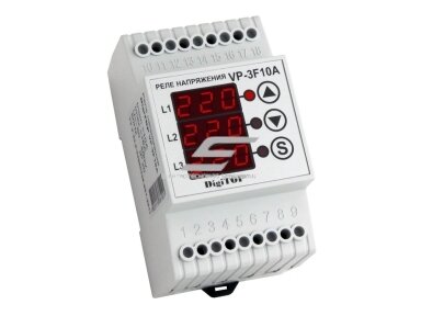 Modulinė | skaitmeninė įtampos kontrolės relė | 3F | 10A | 380V | DIN | DigiTOP | DIN VP-3F10A Modulinė | skaitmeninė įtampos kontrolės relė | 3F | 10A | 380V | DIN | DigiTOP | DIN VP-3F10A
