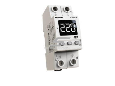 Modulinė | skaitmeninė įtampos kontrolės relė | 1F | 40A | DIN | DigiTop | M2W | VP-40A Modulinė | skaitmeninė įtampos kontrolės relė | 1F | 40A | DIN | DigiTop | M2W | VP-40A