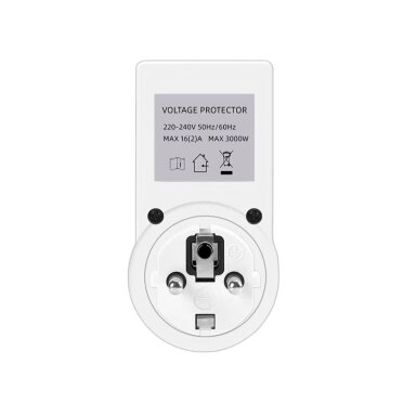 Digitālais sprieguma kontroles relejs ar Schuko kontaktligzdu | 16A | 220-240V Digitālais sprieguma kontroles relejs ar Schuko kontaktligzdu | 16A | 220-240V