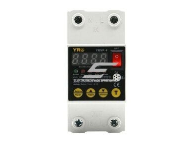 Modulinė | skaitmeninė įtampos kontrolės | apsaugos relė | 63A | 230V | DIN Modulinė | skaitmeninė įtampos kontrolės | apsaugos relė | 63A | 230V | DIN