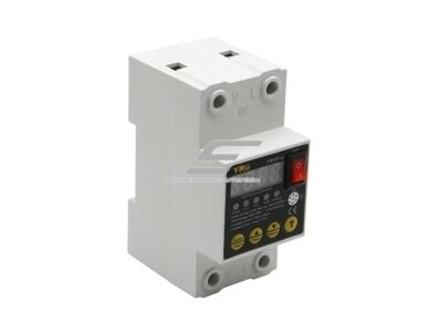 Modulinė | skaitmeninė įtampos kontrolės | apsaugos relė | 63A | 230V | DIN 1 Modulinė | skaitmeninė įtampos kontrolės | apsaugos relė | 63A | 230V | DIN 1