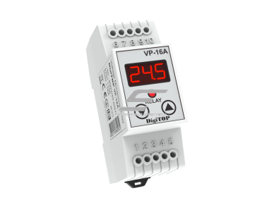 Modulinė | skaitmeninė įtampos kontrolės relė | 1F | 16A | DIN | DigiTOP | VP-16A Modulinė | skaitmeninė įtampos kontrolės relė | 1F | 16A | DIN | DigiTOP | VP-16A
